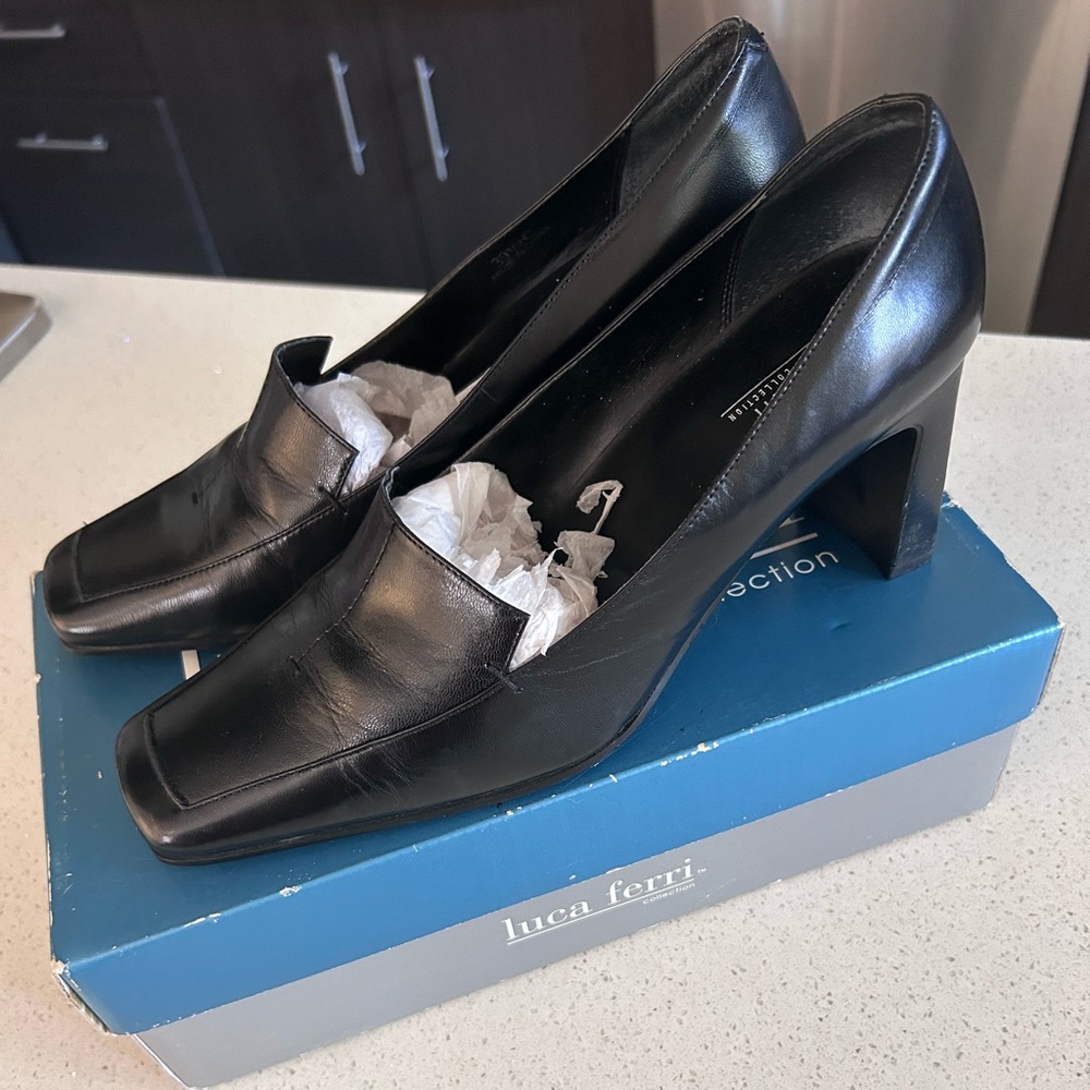 Luca Ferri Leather Heels